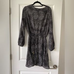 Emma & Michele black and white long sleeve dress